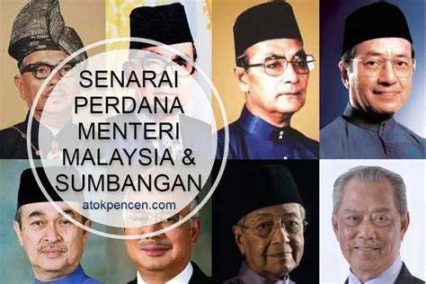 Senarai Perdana Menteri Malaysia & Sumbangan