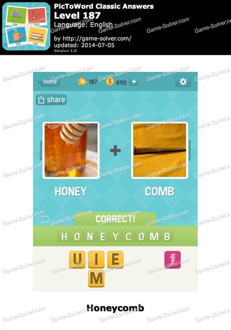 PicToWord Classic Level 187 - Game Solver
