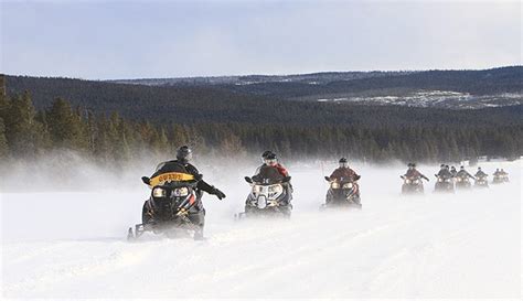 Snowmobile in Yellowstone National Park