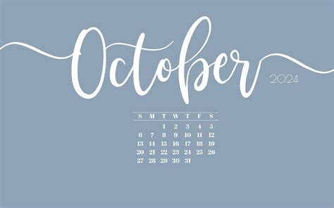 October Desktop Wallpaper - 21 Cute & Free October 2024 Calendar ...