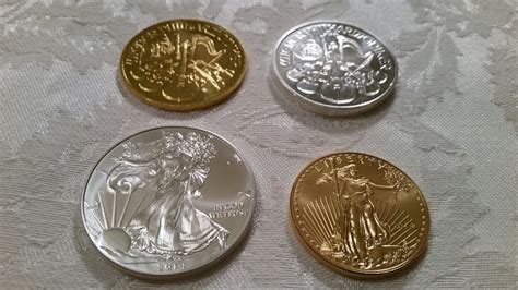 Silver and Gold Coin Comparison From My Stack. - YouTube