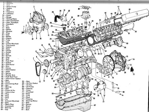 Chevy 350 engine parts diagram