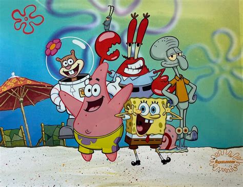 Nickelodeon SPONGEBOB SQUAREPANTS Animation Art Sericel Cel Patrick ...