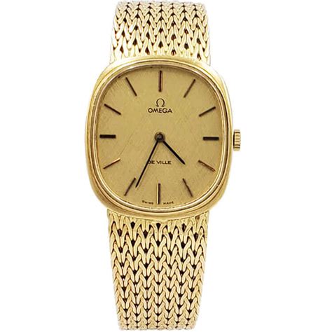 Vintage Omega Yellow Gold | Omega DeVille 18K Yellow Gold Watch