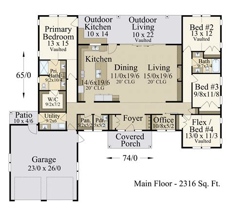 Open Concept Ranch House Floor Plans | Floor Roma