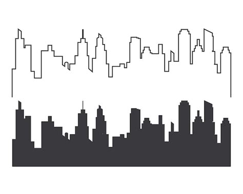 Premium Vector | City skyline vector silhouette