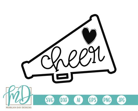 Cheer SVG Cheerleader SVG Megaphone SVG Love Cheer Svg - Etsy