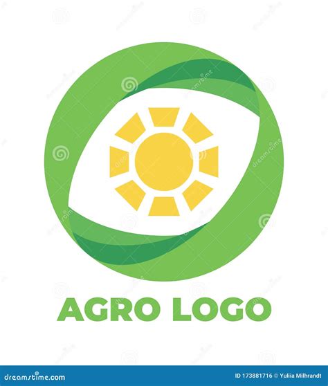 Logo Template for Agro Company. Color Vector Stock Illustration ...