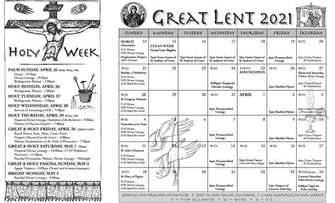 Lent 2024 Calendar - Printable Calendars AT A GLANCE