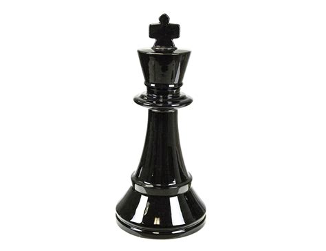 Steinhafels - Black Ceramic King Chess Piece