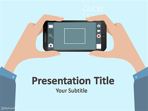 Free Mobile Photography PowerPoint Template - Download Free PowerPoint PPT