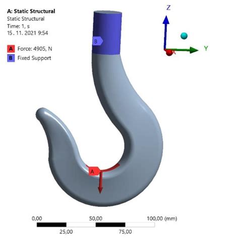 (PDF) DESIGN AND STRENGTH ANALYSIS OF A CRANE HOOK WITH A 500 KG ...