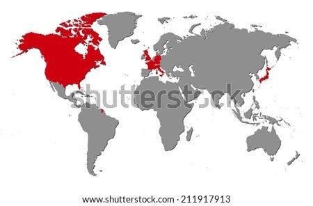 G7 Countries Map / G7 Countries Map in PowerPoint-Editable PPT / Its ...