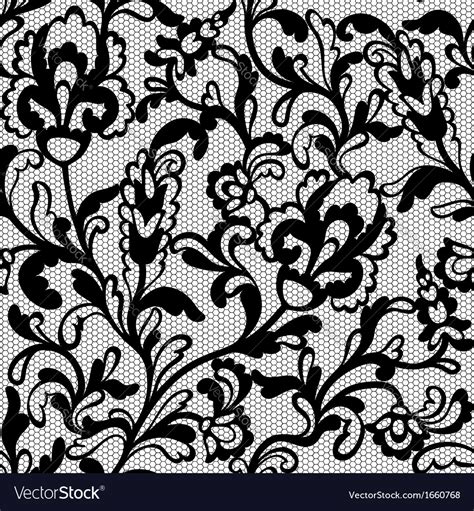 Seamless flower lace pattern Royalty Free Vector Image