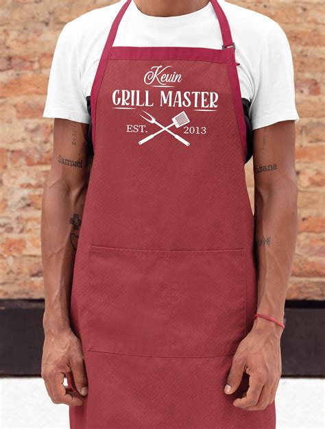 BBQ Dad Apron Barbecue Apron Grill Dad Apron Fathers Day - Etsy