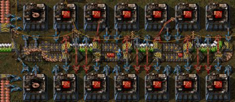 Factorio Red Circuit Setup