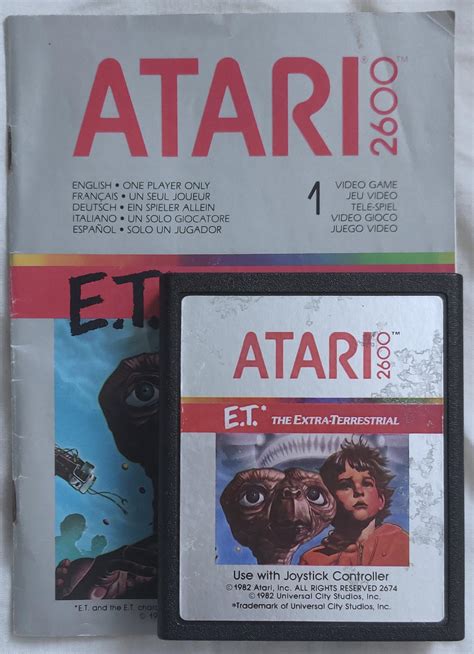 ET on Atari 2600, it's unsold cartridges ended up in a landfill during ...