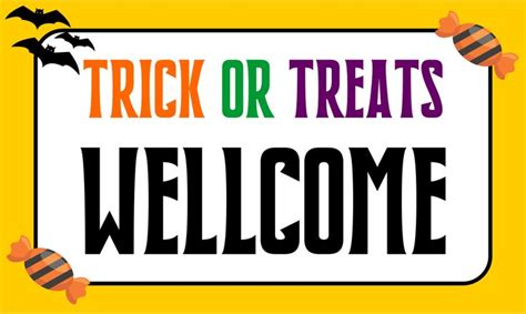 15 Best Welcome Trick Or Treat Sign Halloween Printable PDF for Free at ...