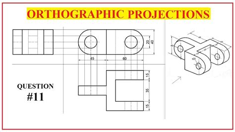 ORTHOGRAPHIC PROJECTION IN ENGINEERING DRAWING - YouTube