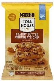 Toll House Cookie Dough Peanut Butter Chocolate Chip 16.0 oz Nutrition ...