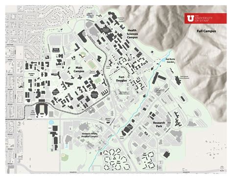 University of Utah Full Campus Map by HHC, 807th MC(DS) - Issuu