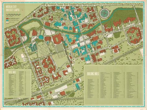 Michigan State University Campus | Curtis Wright Maps