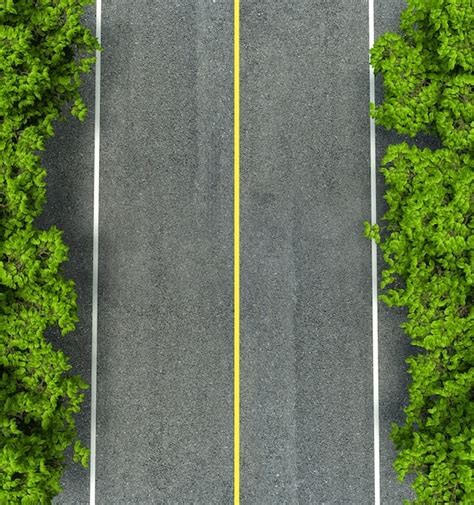 Premium Photo | Asphalt road texture,yellow and white line on road