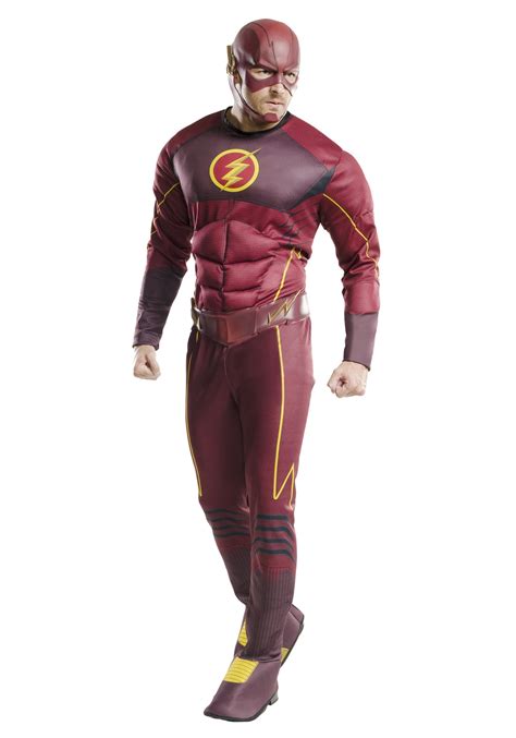 Adult Deluxe The Flash Costume | DC Comics Costumes