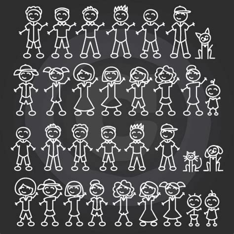 Stick Figure Family Svg Files - 150+ SVG File for Cricut