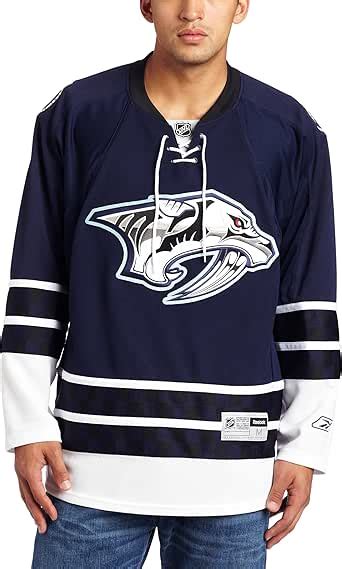 Amazon.com : NHL Nashville Predators Premier Jersey, Navy, Large ...