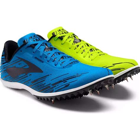 Mach 18 Mens Track & Cross Country Spikes Nightlife/BrooksBriteBlue ...