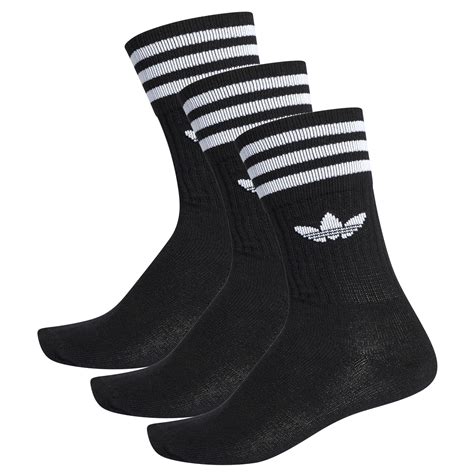 Adidas Original Solid Crew Socks | Black | S21490