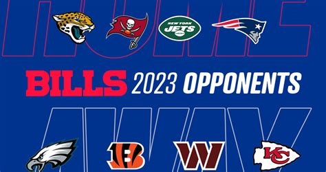 Here are the Buffalo Bills’ home & away opponents for the 2023 NFL season