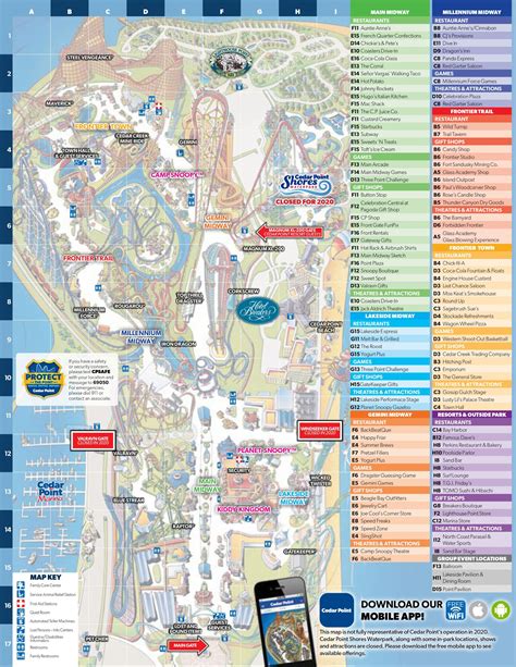 Theme Park Brochures Cedar Point Map 2021 | Free Download ...