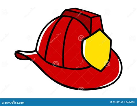 Firefighter Helmet stock vector. Illustration of professional - 55193163