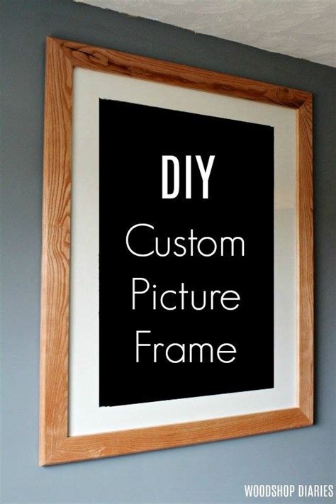 Custom DIY Picture Frame--Make it Any Size You Need! | Diy picture ...