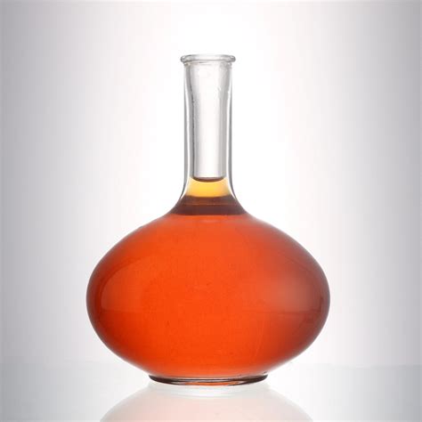 Clear Empty Glass Bottles 500 ml Thin Long Neck Glass Liquor Bottles ...