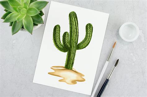 How to Draw a Cactus - A Step-by-Step Realistic Cactus Drawing