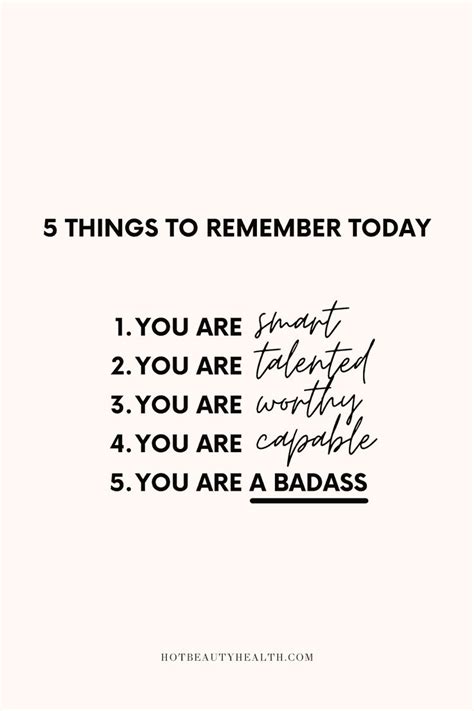 a poster with the words 5 things to remember today