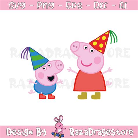 Peppa Pig Birthday Svg, Peppa Pig Princess Svg, Peppa Pig Pn - Inspire ...