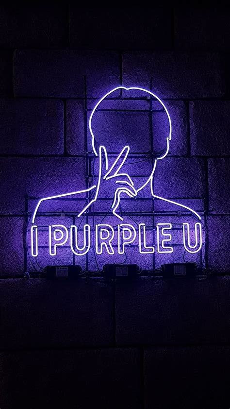 1080P free download | Bts Purple Aesthetic Neon Light, bts purple ...