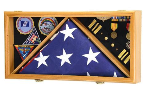 Flag and Medals Display Case Cabinet | Medal display case, Medal ...