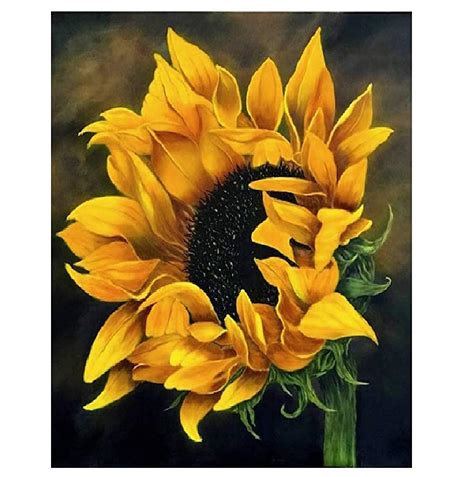 Acrylic Sunflower Painting