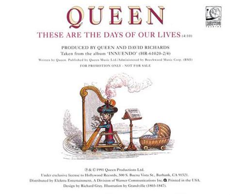 Queen "These Are The Days Of Our Lives" single gallery