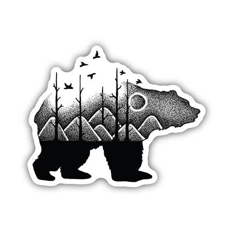 Forest Bear Sticker - Village Cheer