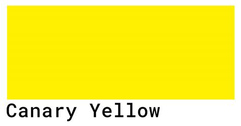 Canary Yellow Color Codes - The Hex, RGB and CMYK Values That You Need