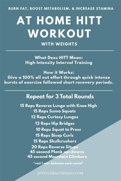 Weightlifting HIIT Workout at Home - Story Telling Co