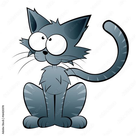 katze cartoon tier lustig Stock Vector | Adobe Stock