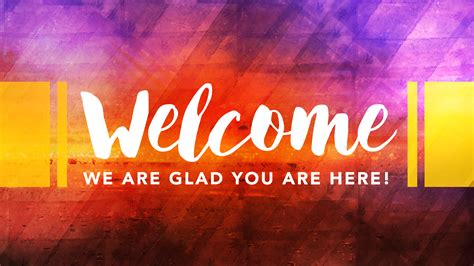 Welcome To Church Powerpoint Background