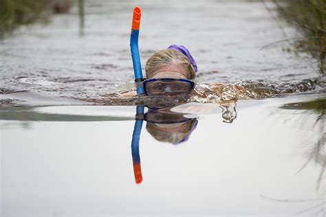 Bog snorkelling in Llanwrtyd Wells, mid Wales - Matthew Horwood Photography